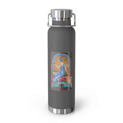 September & Sapphire (from the Gem Series) by Sofia Chiostri Copper Vacuum Insulated Bottle, 22oz