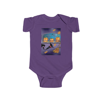 Whimsical Halloween Mischief Infant Fine Jersey Bodysuit