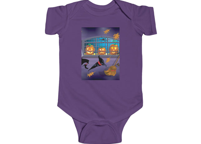 Whimsical Halloween Mischief Infant Fine Jersey Bodysuit