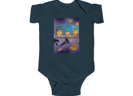 Whimsical Halloween Mischief Infant Fine Jersey Bodysuit