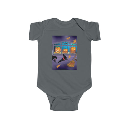 Whimsical Halloween Mischief Infant Fine Jersey Bodysuit