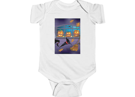 Whimsical Halloween Mischief Infant Fine Jersey Bodysuit