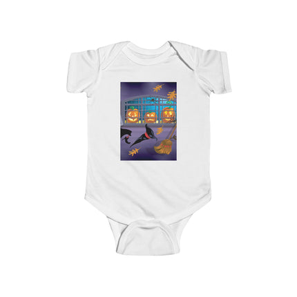 Whimsical Halloween Mischief Infant Fine Jersey Bodysuit