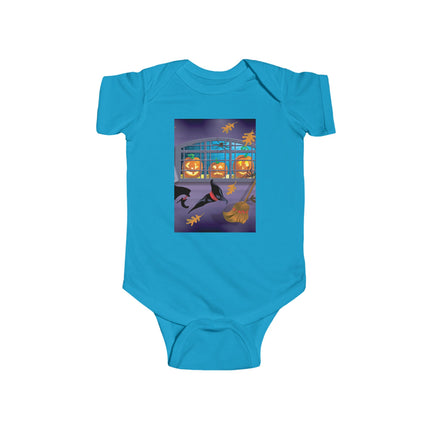 Whimsical Halloween Mischief Infant Fine Jersey Bodysuit