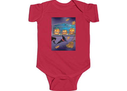 Whimsical Halloween Mischief Infant Fine Jersey Bodysuit
