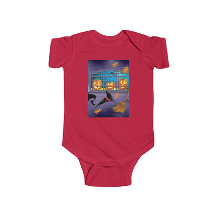 Whimsical Halloween Mischief Infant Fine Jersey Bodysuit