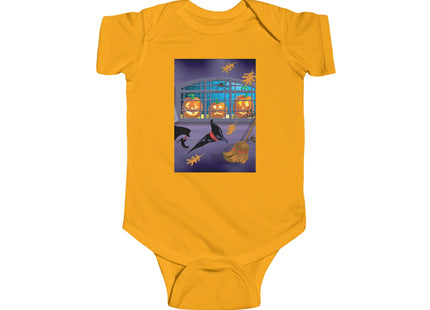 Whimsical Halloween Mischief Infant Fine Jersey Bodysuit