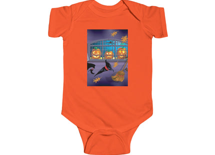 Whimsical Halloween Mischief Infant Fine Jersey Bodysuit