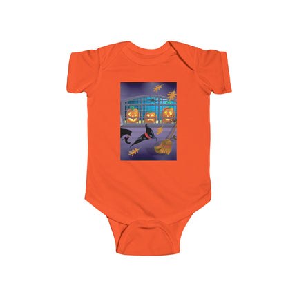 Whimsical Halloween Mischief Infant Fine Jersey Bodysuit