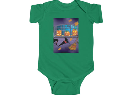 Whimsical Halloween Mischief Infant Fine Jersey Bodysuit