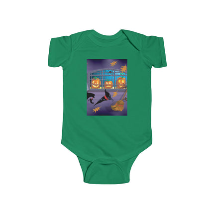 Whimsical Halloween Mischief Infant Fine Jersey Bodysuit
