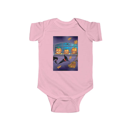 Whimsical Halloween Mischief Infant Fine Jersey Bodysuit