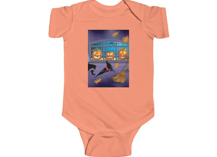 Whimsical Halloween Mischief Infant Fine Jersey Bodysuit