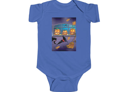 Whimsical Halloween Mischief Infant Fine Jersey Bodysuit