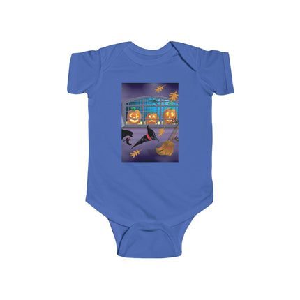 Whimsical Halloween Mischief Infant Fine Jersey Bodysuit