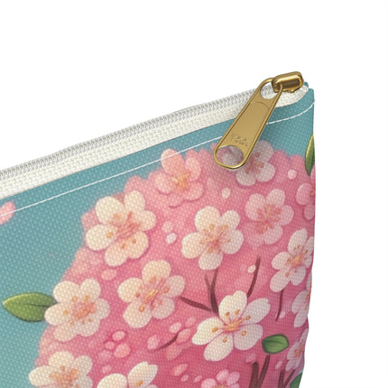 Sakura Sentinel Accessory Pouch – Robot Fairy & Blossom Magic