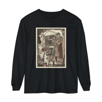 Bric-A-Brac by Fernand Siméon Garment-dyed Long Sleeve T-Shirt