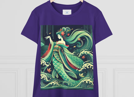 Mermaid Queen Rising from the Deep Women's Midweight Cotton Tee