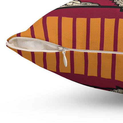 La décoration moderne dans le textile Pl. 12 by Gaston Charlet Spun Polyester Square Pillow