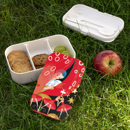 Golden Pierrot Behind Scarlet Veils Bento Lunch Box
