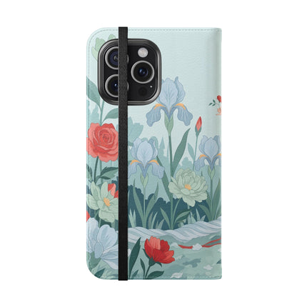 🌹💌 The Secret Rose Garden Courtship Flip Case – Art Deco Floral Romance
