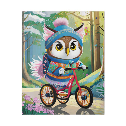 Baby Owl Matte Canvas, Stretched, 0.75"