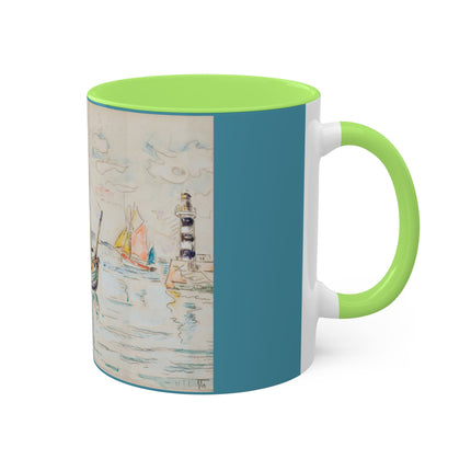Groix by Paul Signac Colorful Mugs, 11oz