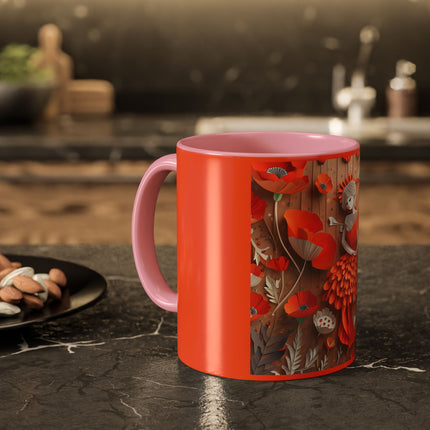 Poppy Fairy Colorful Mugs (11oz, 15oz)