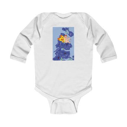 Whimsical Delights Long Sleeve Baby Bodysuit – Fairy Blossoms & Cozy Enchantment