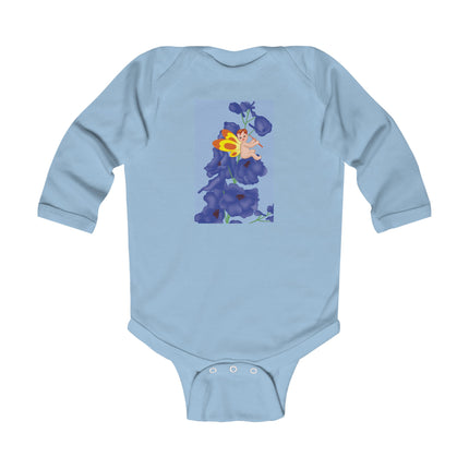 Whimsical Delights Long Sleeve Baby Bodysuit – Fairy Blossoms & Cozy Enchantment