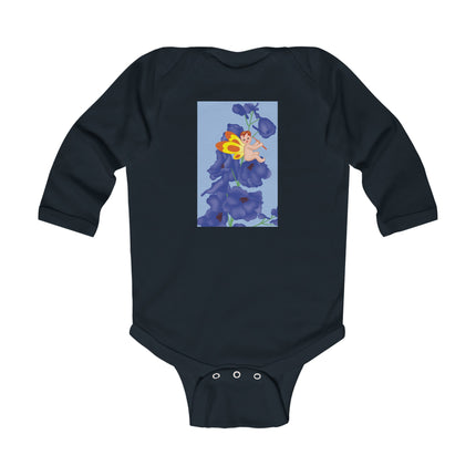 Whimsical Delights Long Sleeve Baby Bodysuit – Fairy Blossoms & Cozy Enchantment