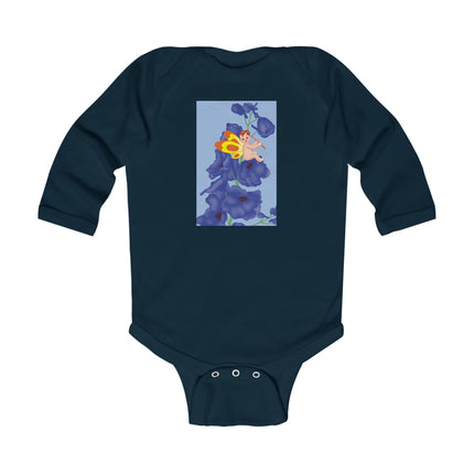 Whimsical Delights Long Sleeve Baby Bodysuit – Fairy Blossoms & Cozy Enchantment