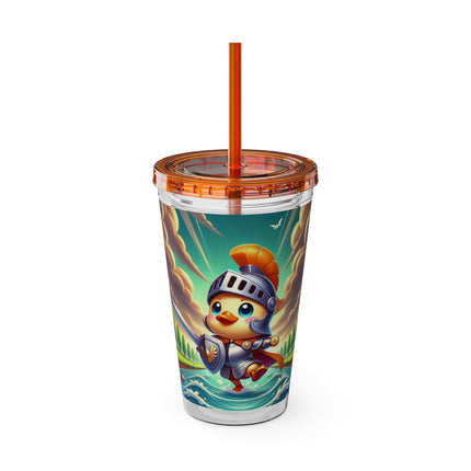 Valiant Duck Sunsplash Tumbler with Straw, 16oz