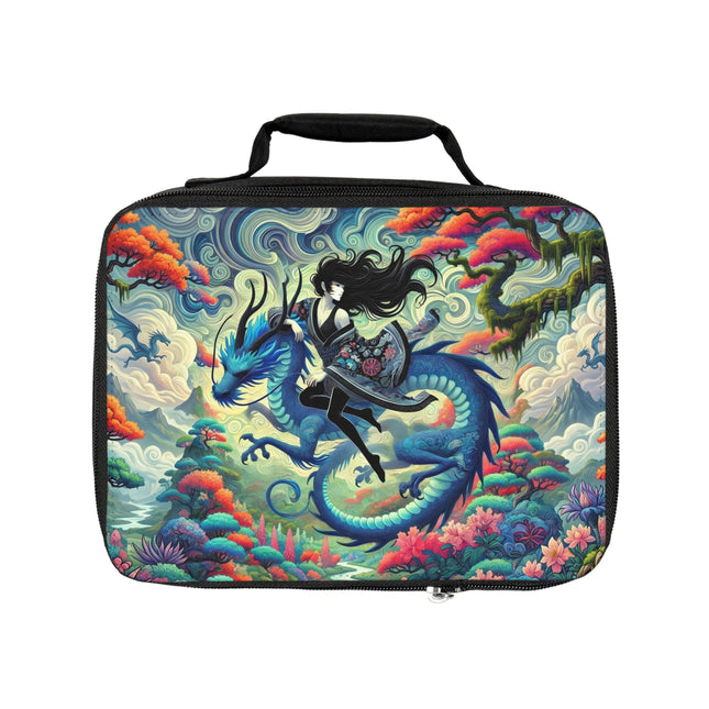 Mystic Guardian of the Sky Lunch Bag – Warrior Fairy & Turquoise Dragon