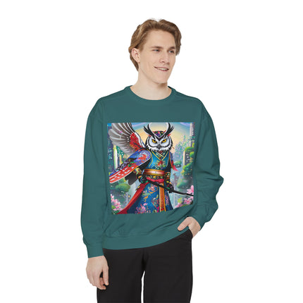 Cyberpunk Samurai Owl Sweatshirt