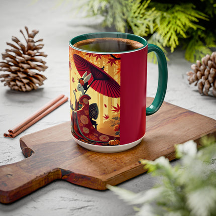 Theatrical Harvest Rabbit Colorful Mugs (11oz, 15oz)