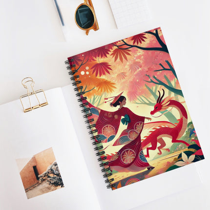The Dragon Fairy’s Dance Spiral Notebook - Ruled Line