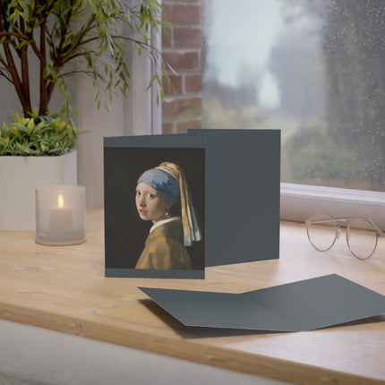 Girl with a Pearl Earring by Johannes Vermeer Greeting Cards (1, 10, 30, and 50pcs)