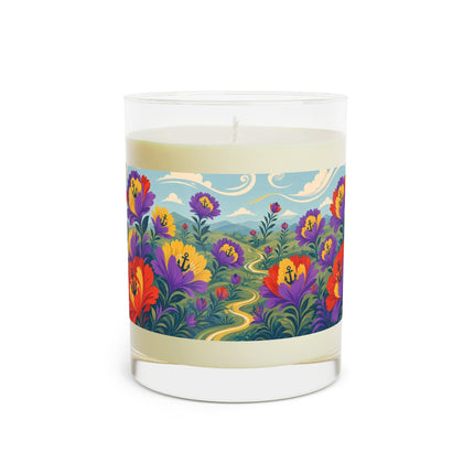 ⚓🎭 The Nautical Flower Garden Dancer Scented Candle – Art Deco Floral Whimsy