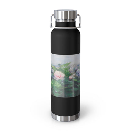 Water Lilies by Karl Hagemeister Copper Vacuum Insulated Bottle, 22oz