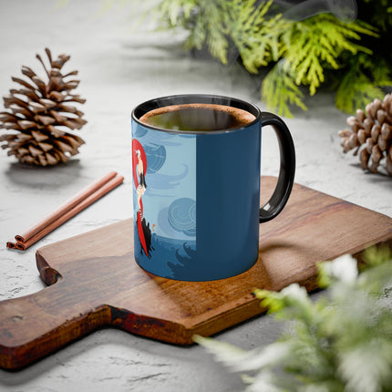Siren of the Waves Colorful Mugs – Dramatic Sea Power & Bold Elegance