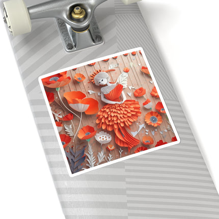 Poppy Fairy Kiss-Cut Stickers (4 Sizes)