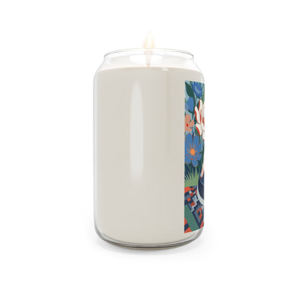 🌸🛋️ The Grand Garden Daydream Scented Soy Candle – Art Deco Floral Whimsy