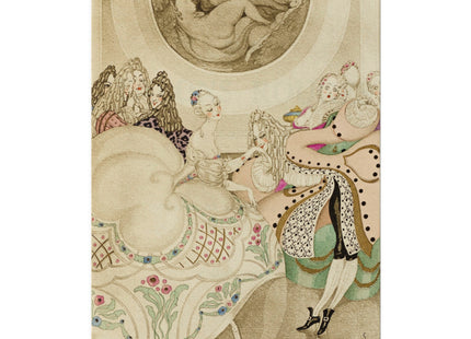Sur talons rouges (On Red Heels) pl 01 by Gerda Wegener Matte Canvas, Stretched, 0.75"