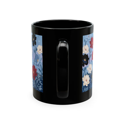 💌🌺 The Lady Of The Scattered Love Letters Ceramic Mug – Art Deco Romantic Elegance