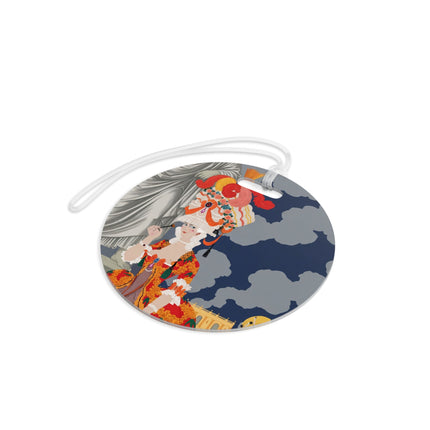 Butterfly Geisha Luggage Tag – Elegant Grace & Whimsical Charm