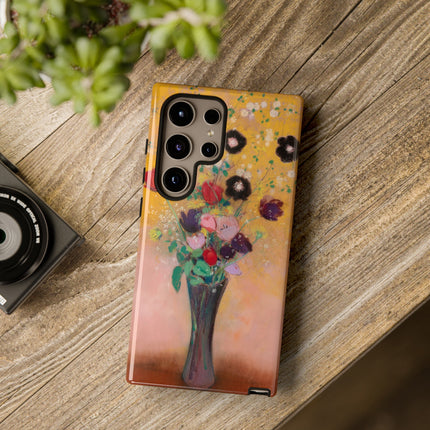 Vase of Flowers by Odilon Redon Phone Cases