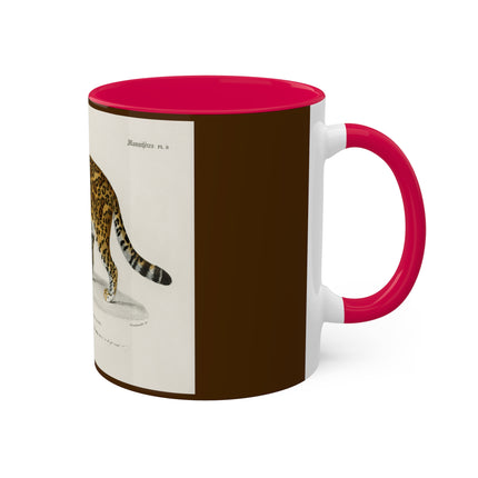 Jaguar by Charles Dessalines D' Orbigny Colorful Mugs, 11oz