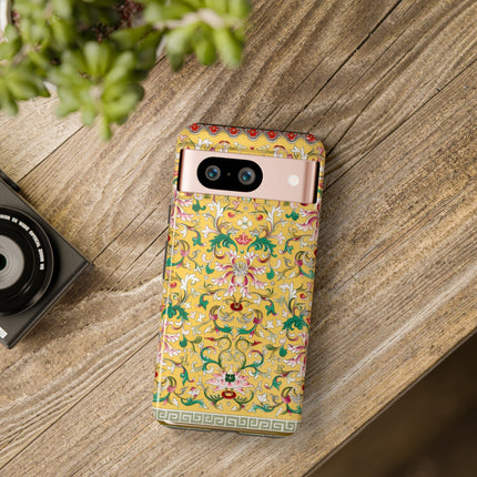 Yellow Botanical Pattern by Owen Jones Phone Cases