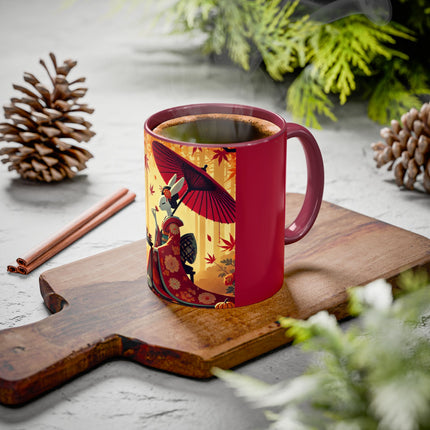 Theatrical Harvest Rabbit Colorful Mugs (11oz, 15oz)